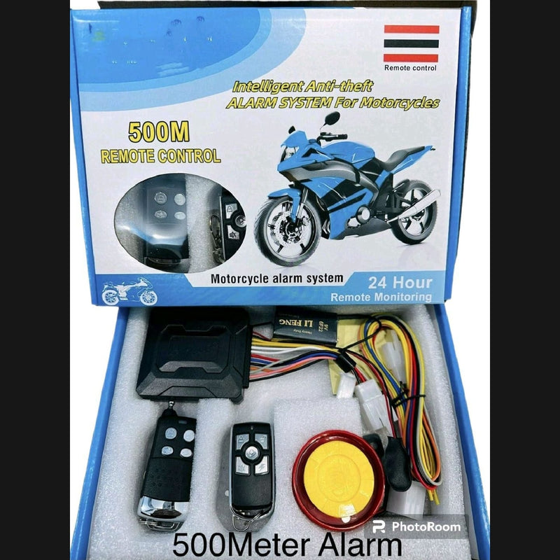 HJG Motorcycle - 500M Bike Security Alarm System With Antenna Remote