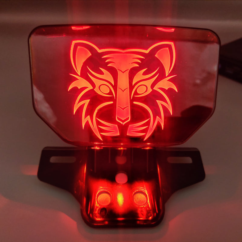 Motorcycle Back Light in Lion Style With Flasher For All Bike