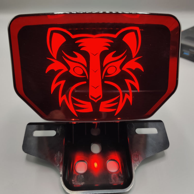 Motorcycle Back Light in Lion Style With Flasher For All Bike