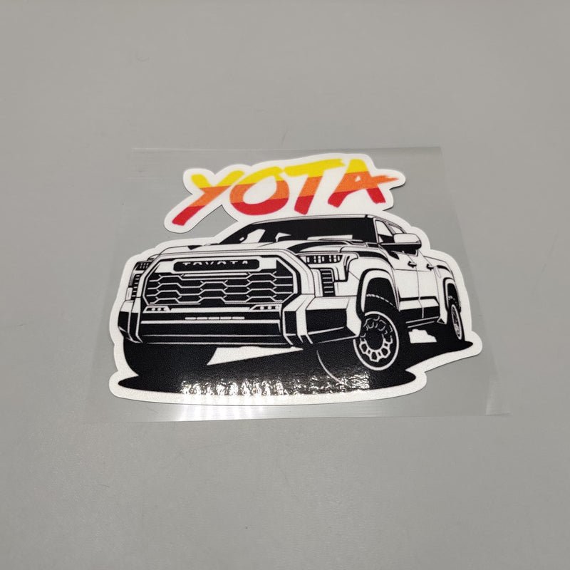 Premium Quality Custom Sticker Sheet For Car & Bike Embossed Style 4x4 Yota