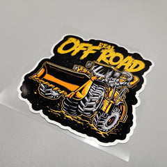 Premium Quality Custom Sticker Sheet For Car & Bike Embossed Style 4x4 REAL OFF ROAD