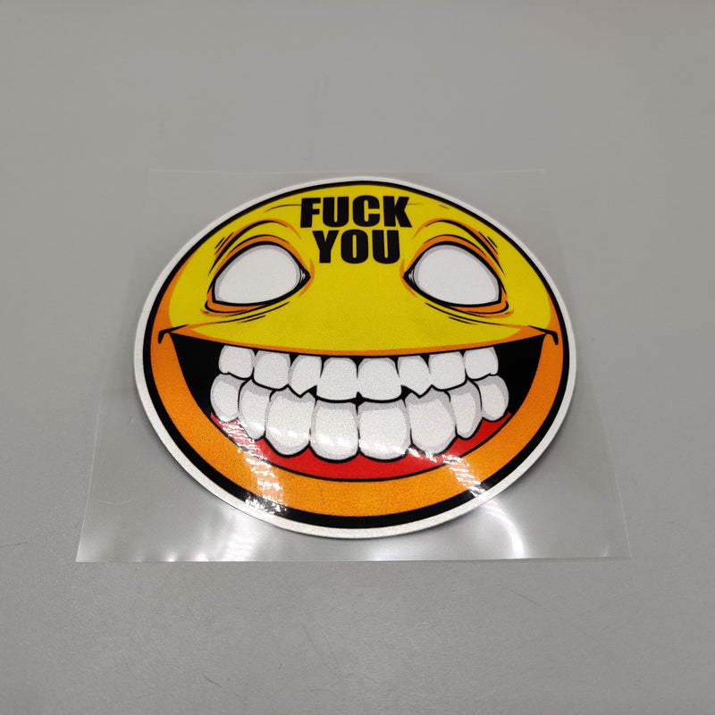 Premium Quality Custom Sticker Sheet For Car & Bike Embossed Style SMILE