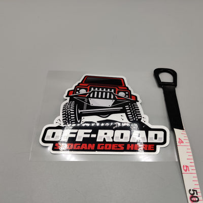 Premium Quality Custom Sticker Sheet For Car & Bike Embossed Style 4x4 JEEP
