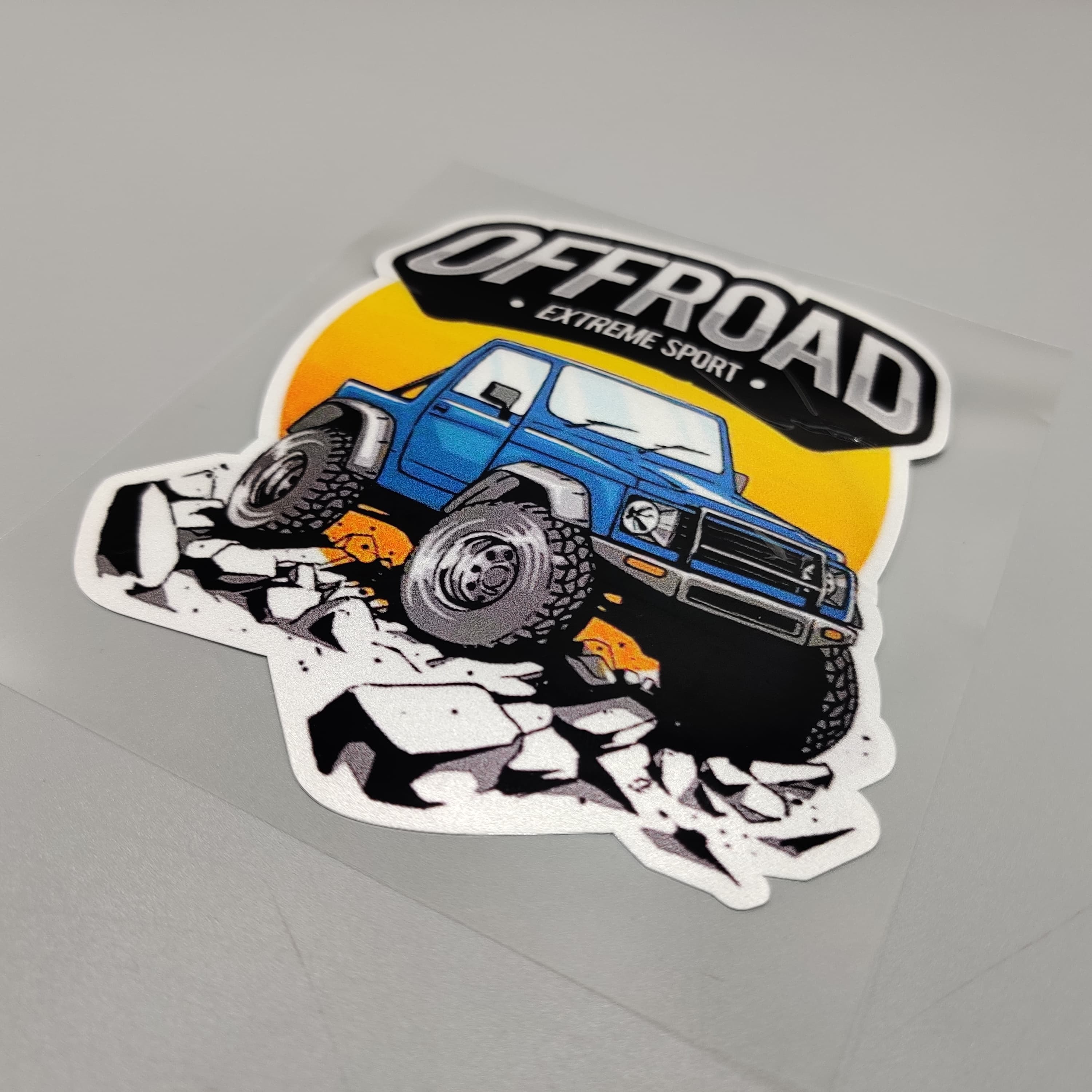 Premium Quality Custom Sticker Sheet For Car & Bike Embossed Style 4x4 OFF ROAD EXTREME SPORT