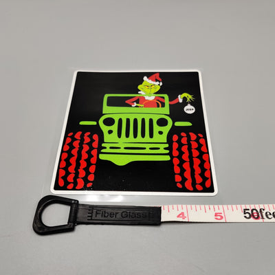Premium Quality Custom Sticker Sheet For Car & Bike Embossed Style 4x4 JEEP