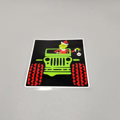 Premium Quality Custom Sticker Sheet For Car & Bike Embossed Style 4x4 JEEP