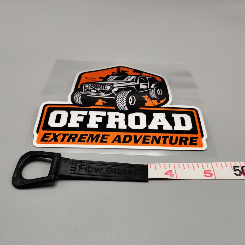 Premium Quality Custom Sticker Sheet For Car & Bike Embossed Style 4x4 OFF ROAD ADVENTURE