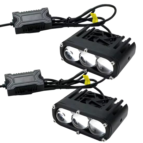 Universal 3 Lens U3 Premium Series Grill Light With Fan 2 Pcs Set