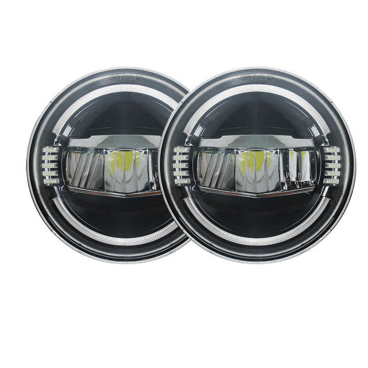 7 Inch Jeep Round Led Headlight Shark Style With Elegent DRL 2 Pcs Set