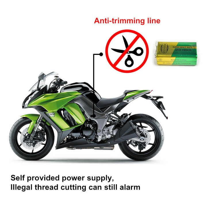 D-11 Bike- Motorcycle Security Alarm System In Metal Texture