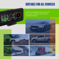 Universal HUD M60 GPS Digital Speedometer with Compass Inclinometer for Off Road Accessories 4x4 On-board Computers 1 Pc