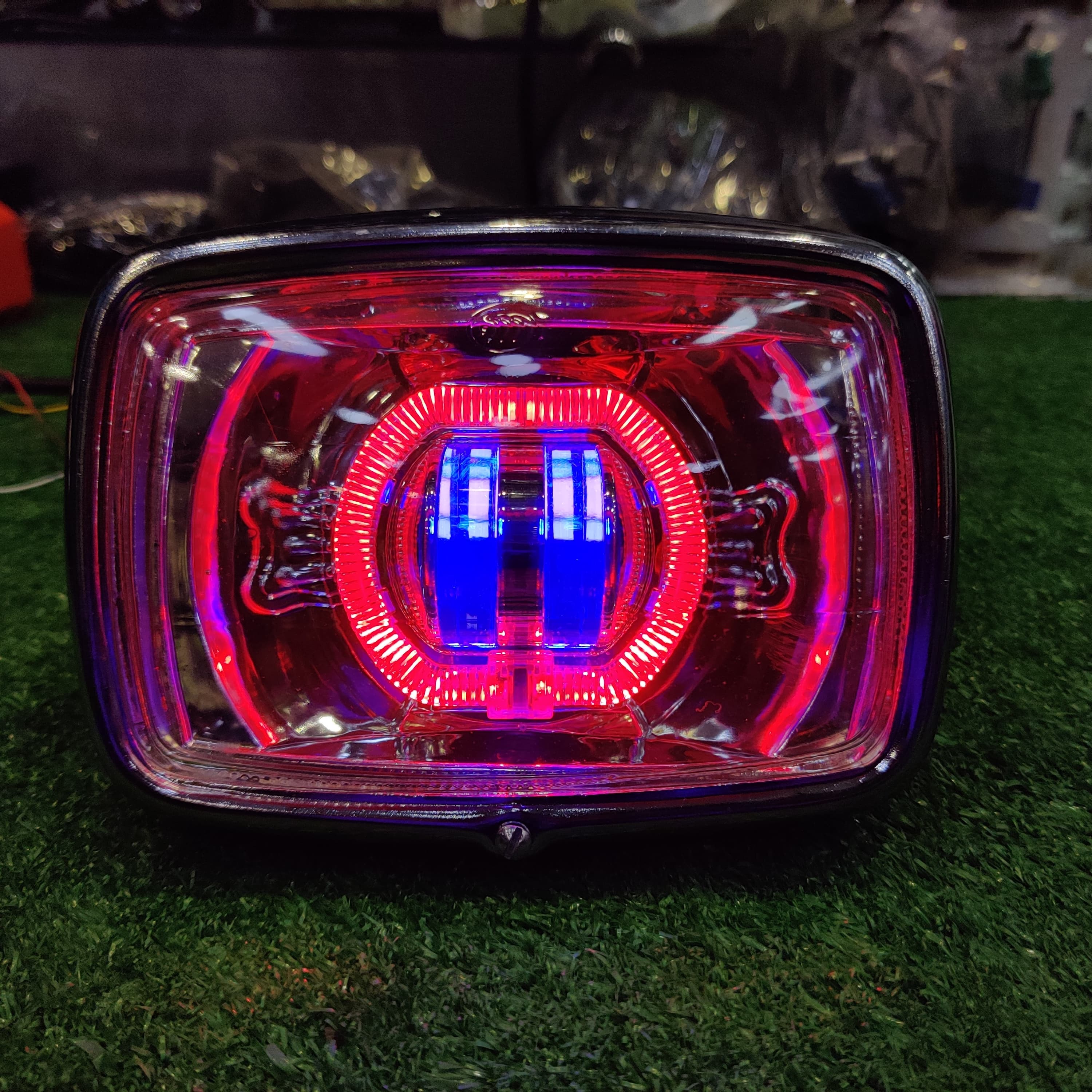 thumbnail image 2 of Devil Tail Light Rechargeable LED Bicycle Light Smart Programmable Eyes Rear Safety Light For Bike Motorcycle Car Double Eye 2 of 14