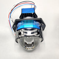 Universal A80 3.0 BI-LED 70W High Beam Lens 80W Laser With Carbon Fiber Texture 2 Pcs Set