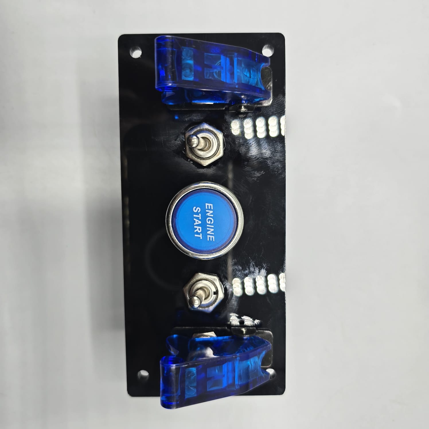 Universal 5-inch Switch Panel With Toggle Switches+On/Off Airplane Swi ...