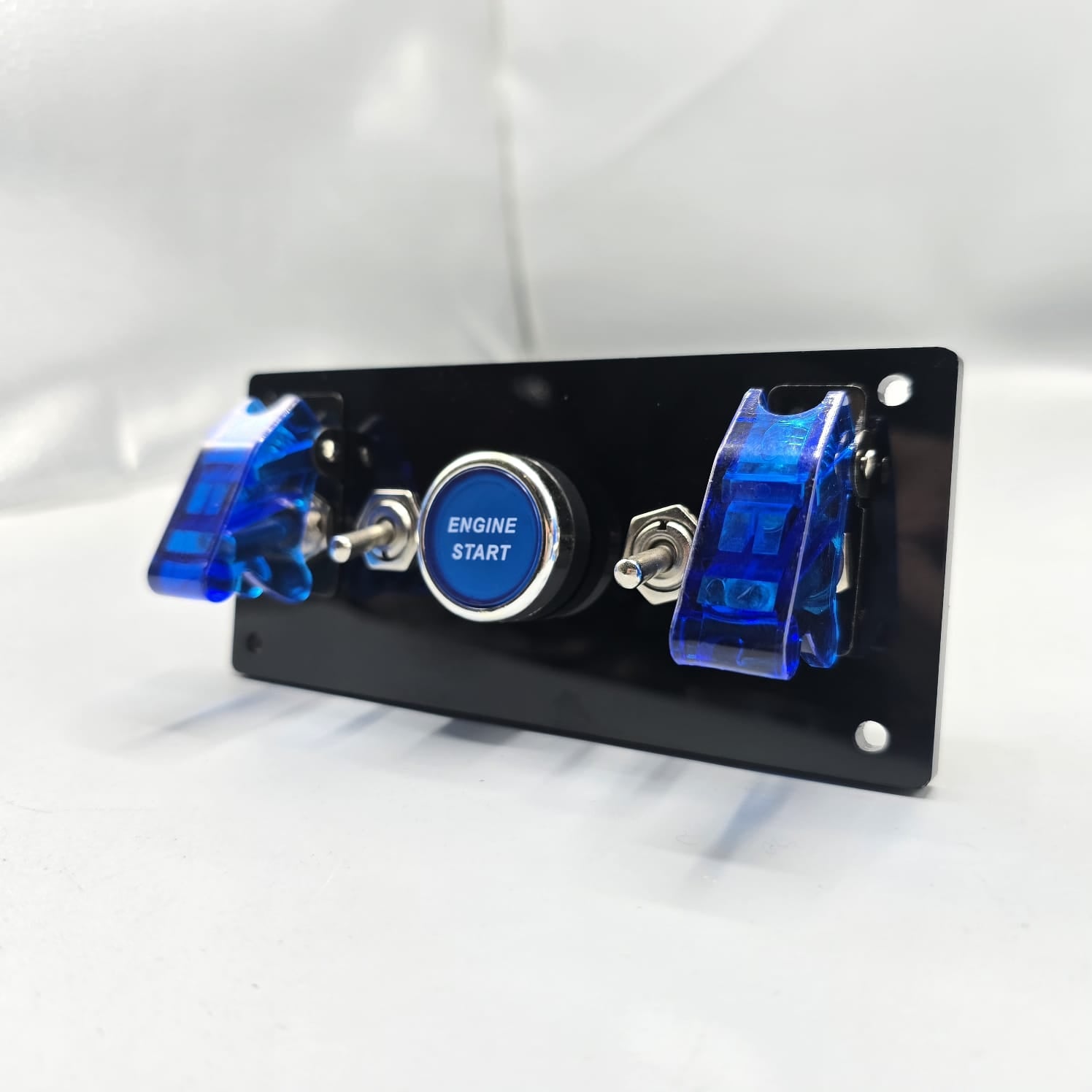 Universal 5-inch Switch Panel With Toggle Switches+On/Off Airplane Swi ...