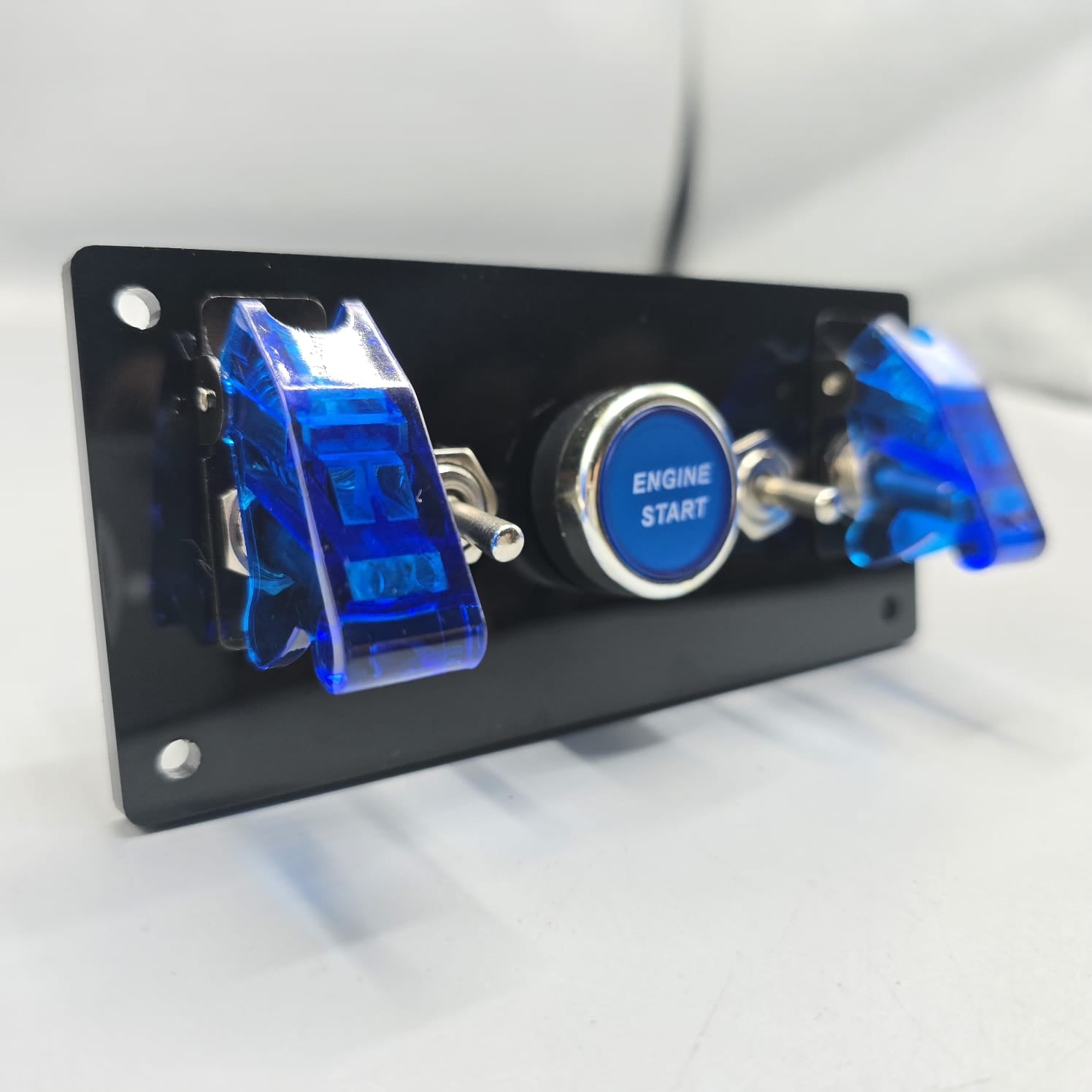 Universal 5-inch Switch Panel With Toggle Switches+On/Off Airplane Swi ...