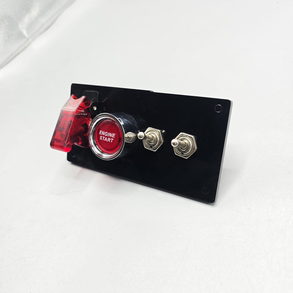 Universal 5-inch Switch Panel With Toggle Switch+On/Off Switches+ Push