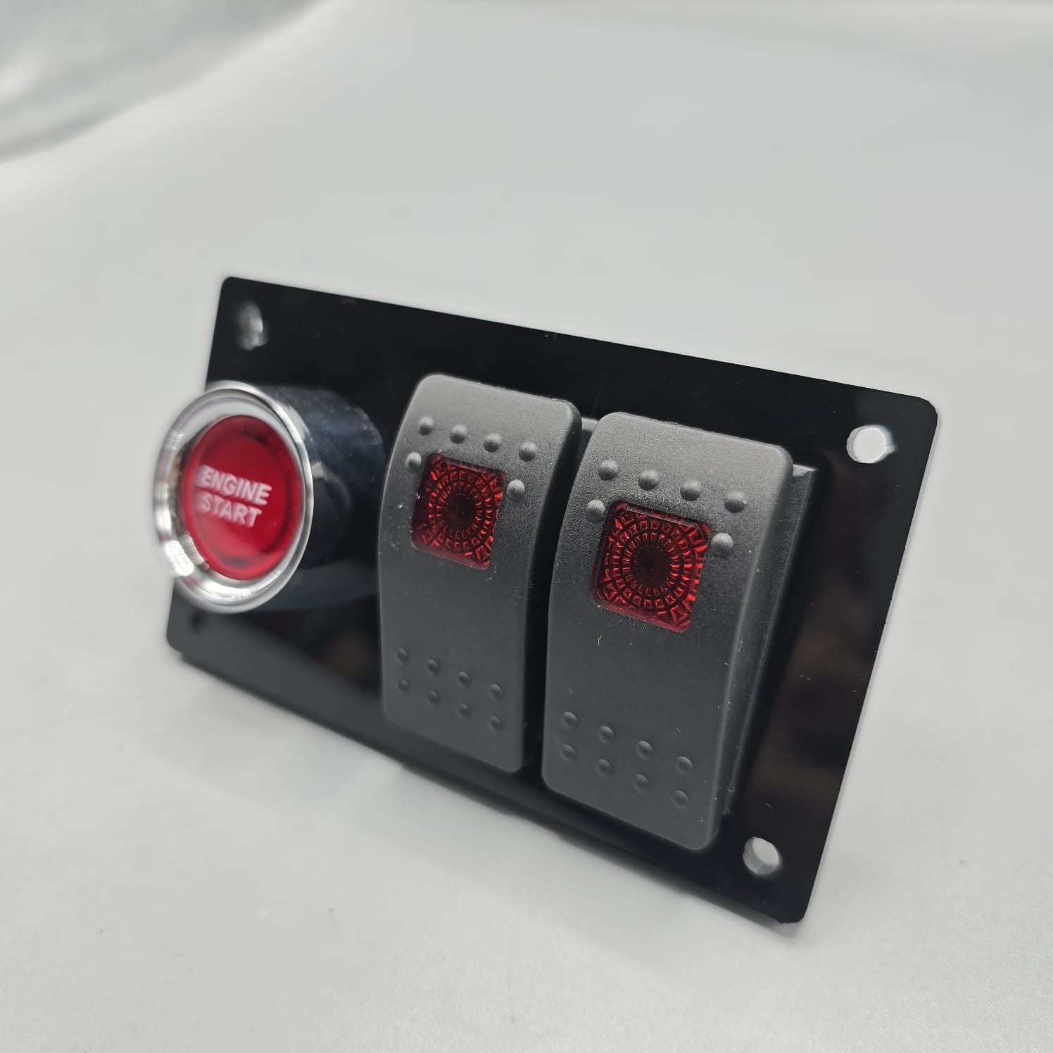 Universal 4-inch Switch Panel With Rocker Switches+Push Start Button ...