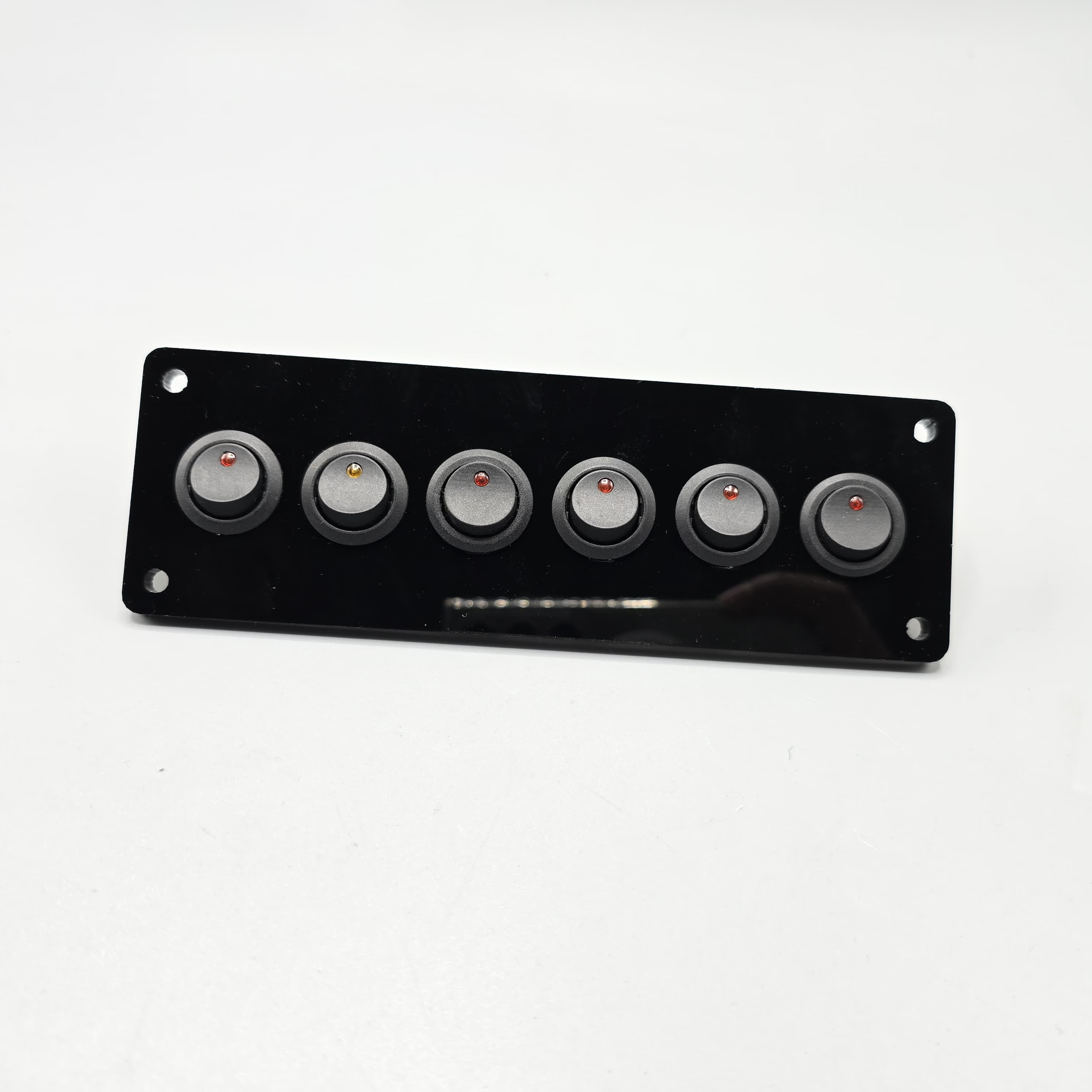 Universal 7 Inch Switch Panel 6pcs ON-Off Switch Rectangular Shape 1 Pc