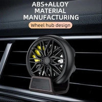 Universal Car Wheel AC Went Perfume Air Freshener 360° Rotating Car Perfume Fragrance 1 Pc(Green)