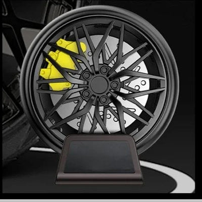 Universal Car Wheel AC Went Perfume Air Freshener 360° Rotating Car Perfume Fragrance 1 Pc(Black)
