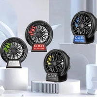 Universal Car Wheel AC Went Perfume Air Freshener 360° Rotating Car Perfume Fragrance 1 Pc(Green)