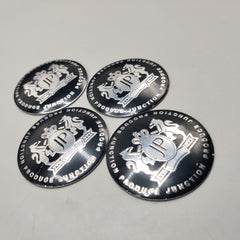Universal 6.5mm Metal patri Wheel Logo in Premium Quality 4 Pcs Set