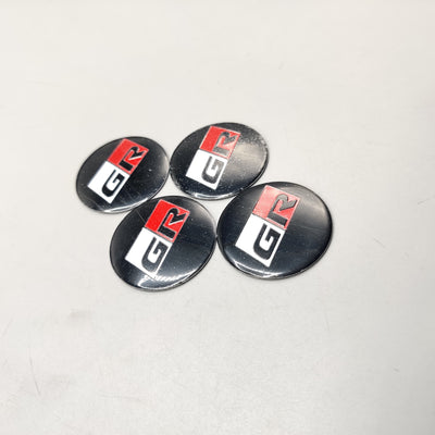 Universal 4.5mm Metal patri Wheel Logo in Premium Quality 4 Pcs Set