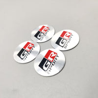 Universal 4.5mm Metal patri Wheel Logo in Premium Quality 4 Pcs Set