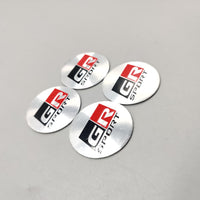 Universal 4.5mm Metal patri Wheel Logo in Premium Quality 4 Pcs Set