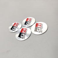 Universal 4.5mm Metal patri Wheel Logo in Premium Quality 4 Pcs Set