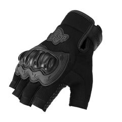 Universal Motorbike Gloves Half Finger Knight Riding Gloves 2 Pcs Set