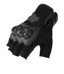 Universal Motorbike Gloves Half Finger Knight Riding Gloves 2 Pcs Set