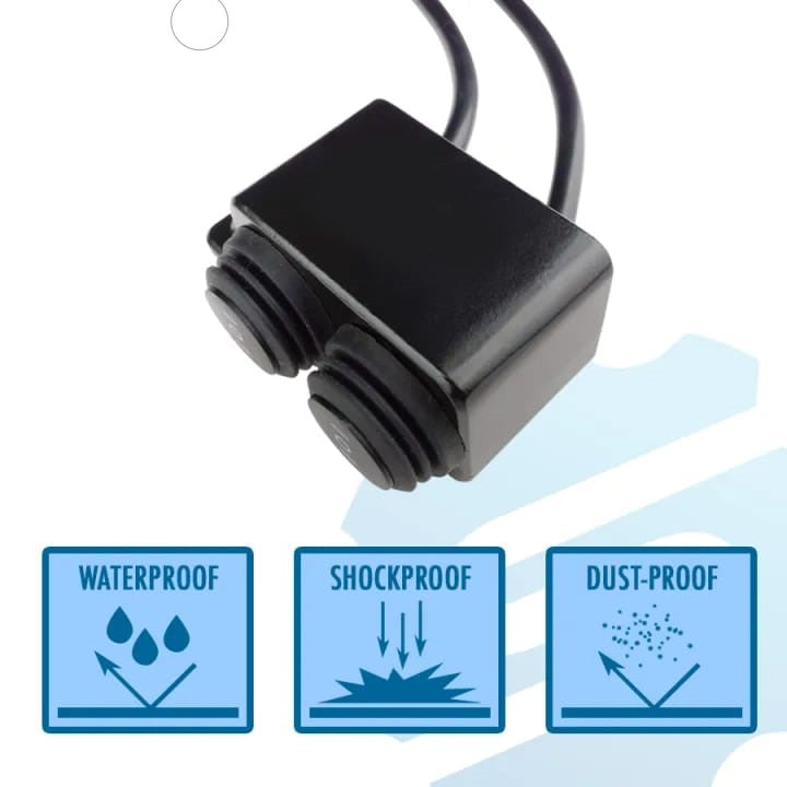 Universal Motorcycle Metal Switch Waterproof Double Point Switch for Bike Headlight High Low Beam 1 Pc