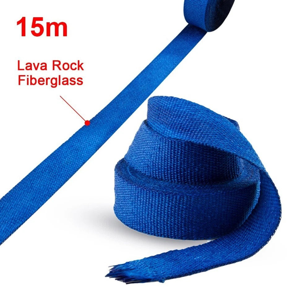 Universal Exhaust Heat Wrap Turbo Pipe Heat insulation Wrap 1 Pc (Blue)
