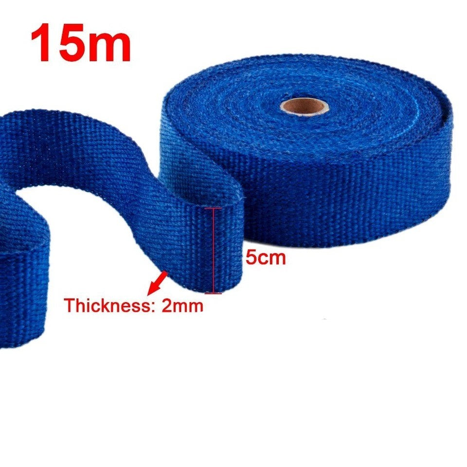 Universal Exhaust Heat Wrap Turbo Pipe Heat insulation Wrap 1 Pc (Blue)