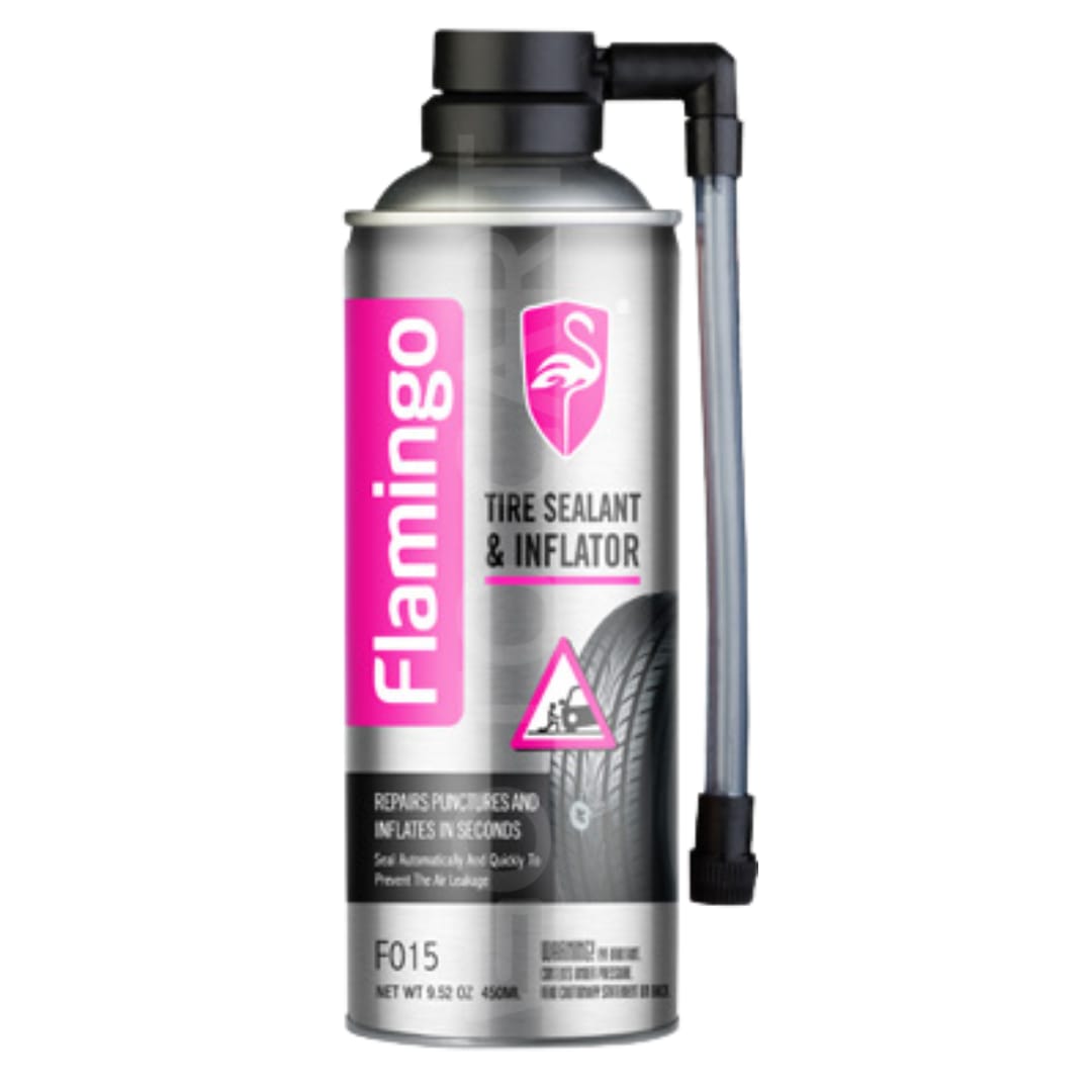 Universal Flamingo Tire Repairing  Liquid Tire Sealer Inflator 1 Pc
