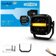 1 Pc HJG HP-93 Model Auxiliary LED 100W Work Light 4 LED Driving Lights For SUVs,Trucks,Cars