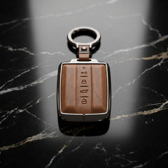 GWM Tank 500 New Elite Series Metallic Car Key Case Luxury Zinc Alloy Protection Case(Brown)