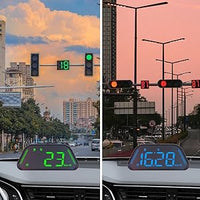 Universal G23 GPS Speedometer HUD Gauge Car Digital Head Up Display Speedometer Campass Clock Distance Meature Functions 1 Pc