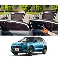 Toyota Raize Elite Series Car Window Railing Privacy Curtains Sun shades UV Rays Protection Blinds (4 Pcs)