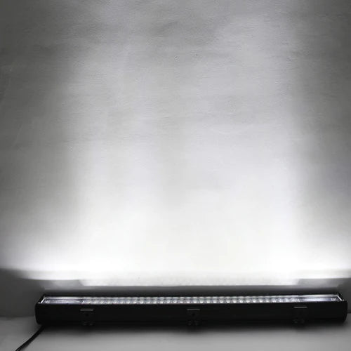 38 Inch Straight Bar Light With Down Brackets Tri Row Style