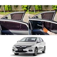 Honda City 2021-2025 Elite Series Car Window Railing Privacy Curtains Sun shades UV Rays Protection Blinds (4 Pcs)