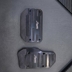 Sports Non-Slip Foot Pedal Aluminum Cover Automatic Brake Accelerator Car Interior Accessories Black