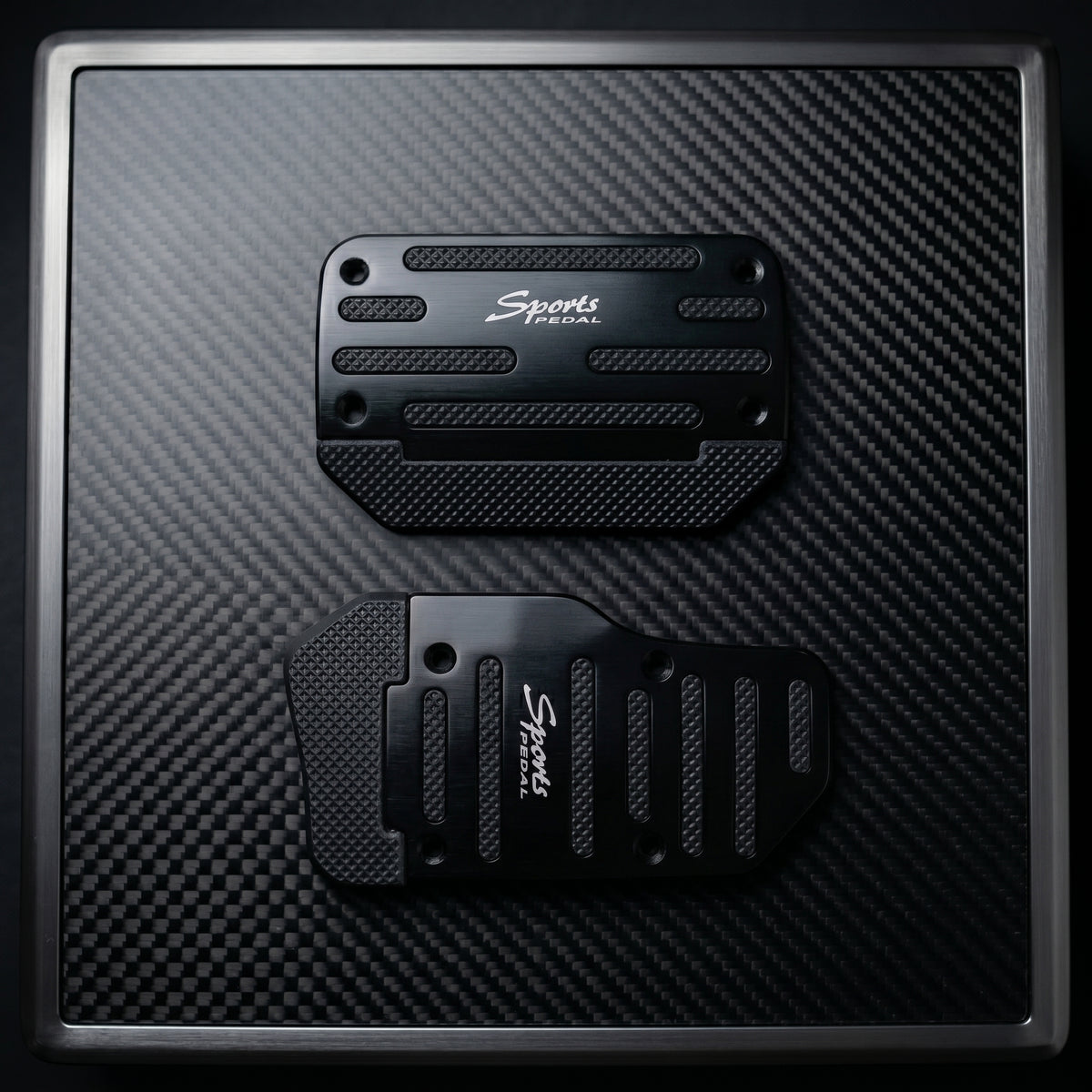 Sports Non-Slip Foot Pedal Aluminum Cover Automatic Brake Accelerator Car Interior Accessories Black