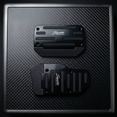 Sports Non-Slip Foot Pedal Aluminum Cover Automatic Brake Accelerator Car Interior Accessories Black