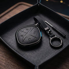 Jetour Dashing Elite Series Metallic Car Key Case Luxury Zinc Alloy Protection Case(Black)