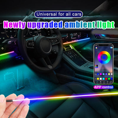 Car Dashboard Interior Light Dynamic Colour EL Wire With Mobile Operated And Remote Control