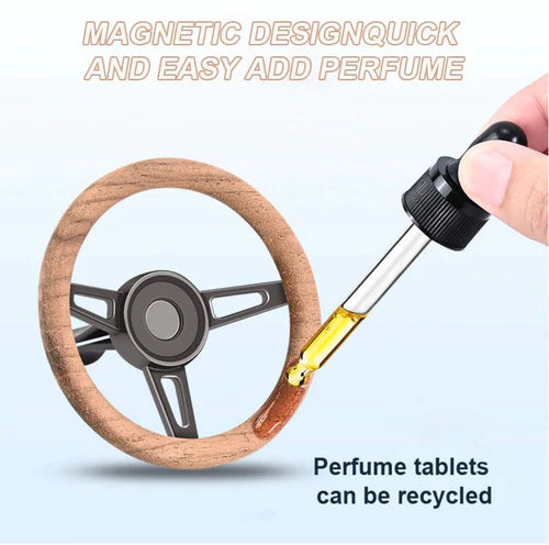 BMW Mini Steering Wheel Car perfume Long lasting Fragrance For AC Grill Circle Shape Air Conditioner