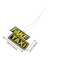 Fake Taxi Style Car Air Freshener Hanging Perfume Rear View Mirror Decor For Car 1 Pc